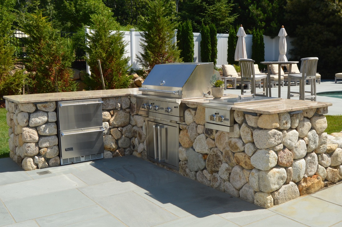 outdoor cooking area